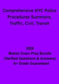 Comprehensive NYC Police Procedures&colon; Summons&comma; Traffic&comma; Civil & Transit &ndash; Complete Study Guide & Exam Prep &lpar;PDF&rpar;
