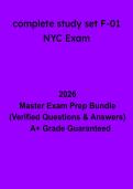 Complete Study Set F-01 NYC Exam&colon; Fire Guard Certification &lpar;FDNY&rpar; Study Guide & Practice Questions &lpar;PDF&rpar;