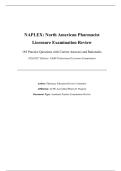 NAPLEX North American Pharmacist Licensure Examination Review &lpar;2026&sol;2027 Edition&rpar; &ndash; NABP Professional Licensure Examination &vert; 185 Practice Questions with Correct Answers and Rationales