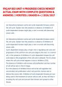 FRQ AP BIO UNIT 4 PROGRESS CHECK NEWEST &NewLine;ACTUAL EXAM WITH COMPLETE QUESTIONS & &NewLine;ANSWERS &sol;&sol;VERIFIED&sol;&sol;GRADED A&plus;&sol;&sol;2026&sol;2027  