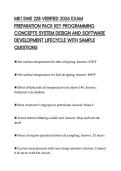 MK1 SWE 228 VERIFIED 2026 EXAM&NewLine;PREPARATION PACK KEY PROGRAMMING&NewLine;CONCEPTS SYSTEM DESIGN AND SOFTWARE&NewLine;DEVELOPMENT LIFECYCLE WITH SAMPLE&NewLine;QUESTIONS