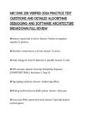 MK1 SWE 228 VERIFIED 2026 PRACTICE TEST&NewLine;QUESTIONS AND DETAILED ALGORITHMS&NewLine;DEBUGGING AND SOFTWARE ARCHITECTURE&NewLine;BREAKDOWN FULL REVIEW