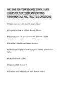 MK1 SWE 228 VERIFIED 2026 STUDY GUIDE&NewLine;COMPLETE SOFTWARE ENGINEERING&NewLine;FUNDAMENTALS AND PRACTICE QUESTIONS