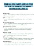 MKT 300 ASU EATON 1 FINAL TEST&NewLine;2026 QUESTIONS WITH CORRECT&NewLine;ANSWERS GRADED A&plus;&NewLine;