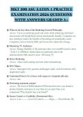 MKT 300 ASU EATON 1 PRACTICE&NewLine;EXAMINATION 2026 QUESTIONS&NewLine;WITH ANSWERS GRADED A&plus;&NewLine;