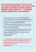 General crane safety Test Bank Final Exam 2026&NewLine;2027 NEWEST VERSION EXAM &vert;&vert; WITH MOST RECENT &NewLine;QUESTIONS AND CORRECT ANSWERS &lpar;VERIFIED &NewLine;ANSWERS&rpar; ALREADY GRADED A&plus; &vert; GUARANTEED &NewLine;SUCCESS&excl;&excl; NEWEST EXAM &vert; JUST RELEASED&excl;&excl;&excl; 