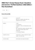 NBEO Part 1&colon; Ocular Disease Exam &vert; Questions&NewLine;and Answers &vert; Verified Solutions &vert; 2026 Edition &vert;&NewLine;Pass Guaranteed