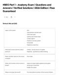NBEO Part 1 - Anatomy Exam &vert; Questions and&NewLine;Answers &vert; Verified Solutions &vert; 2026 Edition &vert; Pass&NewLine;Guaranteed