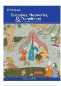 TEST BANK FOR Societies&comma; Networks&comma; and Transitions&colon; A Global History 4th Edition by Craig Lockard ISBN&colon; 978-0357365304 COMPLETE GUIDE ALL CHAPTERS COVERED 100&percnt; VERIFIED A&plus; GRADE ASSURED&excl;&excl;&excl;&excl;&excl;NEW LATEST UPDATE&excl;&excl;&excl;&excl;