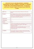 FITZ EXIT EXAM 2025-2026 EDITION &vert; 147 Verified Questions & Answers &vert; A&plus; Graded NP Board Review &vert; AANP & NONPF Aligned&NewLine;&NewLine;