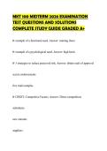 MKT 100 MIDTERM 2026 EXAMINATION&NewLine;TEST QUESTIONS AND SOLUTIONS&NewLine;COMPLETE STUDY GUIDE GRADED A&plus;