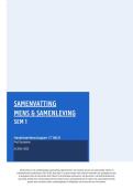 Samenvatting Mens & Samenleving 18&sol;20&excl; &vert; UGent &vert; 2024&sol;2025
