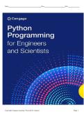 TEST BANK FOR Python Programming for Engineers and Scientists 1st Edition by Cengage ISBN&colon;978-8214002447 COMPLETE GUIDE ALL CHAPTERS COVERED 100&percnt; VERIFIED A&plus; GRADE ASSURED&excl;&excl;&excl;&excl;&excl;NEW LATEST UPDATE&excl;&excl;&excl;&excl;&excl;