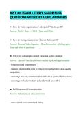 MKT 315 EXAM 1 STUDY GUIDE FULL&NewLine;QUESTIONS WITH DETAILED ANSWERS