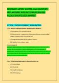 CORONARY ARTERY DISEASE &lpar;CAD&rpar; QUESTIONS &NewLine;AND ANSWERS WITH RATIONALES&sol;GRADED &NewLine;A&plus;&sol;2026 UPDATE&sol;100&percnt; CORRECT 