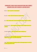 COMMUNITY HEALTH HESI EXAM QUESTIONS AND CORRECT &NewLine;ANSWERS 2026 &sol;2027 GRADED A&plus;&vert;BRAND NEW&excl;&excl;&excl;