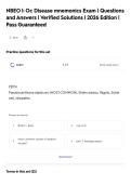 NBEO I&colon; Oc Disease mnemonics Exam &vert; Questions&NewLine;and Answers &vert; Verified Solutions &vert; 2026 Edition &vert;&NewLine;Pass Guaranteed