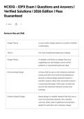 NCIDQ - IDFX Exam &vert; Questions and Answers &vert;&NewLine;Verified Solutions &vert; 2026 Edition &vert; Pass&NewLine;Guaranteed