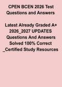 CPEN&reg; BCEN Study Guide 2026&ndash;2027 PDF &ndash; Pediatric Emergency Nursing Practice Questions & Certification Exam Review