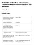 NCIDQ IDFX Practice Exam &vert; Questions and&NewLine;Answers &vert; Verified Solutions &vert; 2026 Edition &vert; Pass&NewLine;Guaranteed
