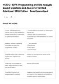 NCIDQ- IDFX-Programming and Site Analysis&NewLine;Exam &vert; Questions and Answers &vert; Verified&NewLine;Solutions &vert; 2026 Edition &vert; Pass Guaranteed