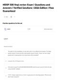 NEIEP 300 final review Exam &vert; Questions and&NewLine;Answers &vert; Verified Solutions &vert; 2026 Edition &vert; Pass&NewLine;Guaranteed