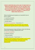 CHESP &lpar;CERTIFIED HEALTHCARE ENVIRONMENTAL &NewLine;SERVICES PROFESSIONAL&rpar; EXAM AND PRACTICE &NewLine;EXAM NEWEST 2026 TEST BANK&vert; COMPLETE 300 &NewLine;REAL EXAM QUESTIONS AND CORRECT VERIFIED &NewLine;ANSWERS&sol; ALREADY GRADED A&plus;&vert; CHESP EXAM &NewLine;PREP &lpar;MOST RECENT&excl;&excl;&rpar; 