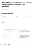 NEIEP 500 Final Exam &vert; Questions and Answers &vert;&NewLine;Verified Solutions &vert; 2026 Edition &vert; Pass&NewLine;Guaranteed