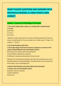 HEART FAILURE QUESTIONS AND ANSWERS WITH &NewLine;RATIONALES&sol;GRADED A&plus;&sol;2026 UPDATE&sol;100&percnt; &NewLine;CORRECT 