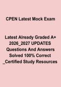 CPEN&reg; Latest Mock Exam PDF &ndash; Certified Pediatric Emergency Nurse Practice Test & Study Guide &lpar;2026&ndash;2027&rpar;