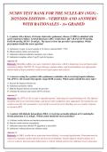 NCLEX-RN NGN 2025-2026 Test Bank&colon; 265 Verified Questions & Answers with Rationales - A&plus; Graded