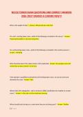 NCCCO TOWER EXAM QUESTIONS AND CORRECT ANSWERS &NewLine;2026 &sol;2027 GRADED A&plus;&vert;BRAND NEW&excl;&excl;&excl; 