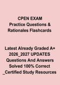 CPEN&reg; Practice Questions & Rationales Flashcards PDF &ndash; Certified Pediatric Emergency Nurse Study Guide &lpar;2026&ndash;2027&rpar;