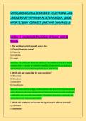 MUSCULOSKELETAL DISORDERS QUESTIONS AND &NewLine;ANSWERS WITH RATIONALES&sol;GRADED A&plus;&sol;2026 &NewLine;UPDATE&sol;100&percnt; CORRECT &sol;INSTANT DOWNLOAD 