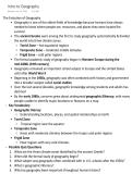 Intro to Geography &NewLine;Earth & Sun Relationships &NewLine;