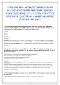 NURS 6501 Advanced Pathophysiology Midterm Exam 2025-2026 &vert; Walden University Verified Test Bank with Highlighted Answers