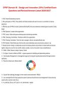 CPXP Domain III &ndash; Design and Innovation &lpar;25&percnt;&rpar; Certified Exam Questions and Revised Answers &vert; Certified Patient Experience Professional &lpar;CPXP&rpar; &vert; 2026&sol;2027 &vert; Latest Study Guide and Practice Review