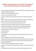 CPXP Exam &ndash; Patient Experience &lpar;PX&rpar; Domain 01&colon; Partnership and Advocacy Study Guide Questions and Answers &vert; Certified Patient Experience Professional &lpar;CPXP&rpar; &vert; 2026&sol;2027 &vert; Comprehensive Review Material
