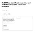 Nur 2101 Final Exam &vert; Questions and Answers &vert;&NewLine;Verified Solutions &vert; 2026 Edition &vert; Pass&NewLine;Guaranteed