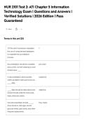 NUR 2101 Test 2&colon; ATI Chapter 5 Information&NewLine;Technology Exam &vert; Questions and Answers &vert;&NewLine;Verified Solutions &vert; 2026 Edition &vert; Pass&NewLine;Guaranteed