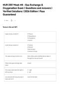 NUR 2101 Week &num;8 - Gas Exchange &&NewLine;Oxygenation Exam &vert; Questions and Answers &vert;&NewLine;Verified Solutions &vert; 2026 Edition &vert; Pass&NewLine;Guaranteed