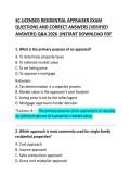 SC Licensed Residential Appraiser Exam Questions and Correct Answers &ndash; Complete Study Guide