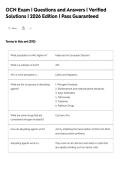OCN Exam &vert; Questions and Answers &vert; Verified&NewLine;Solutions &vert; 2026 Edition &vert; Pass Guaranteed