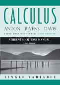  solutions manual for Calculus Early Transcendentals Single Variable 10th edition by Howard Anton&comma; Irl C&period; Bivens&comma; and Stephen Davis