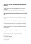 BSAD 261 Final &vert; Study Guide&comma; Practice Questions & Business Administration Exam Review