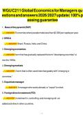 WGU C211 Global Economics for Managers OA Exam 2026-2027 &vert; Verified Q&A with Passing Score Guarantee&NewLine;