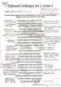 Edmund's Soliloquy Annotations 
