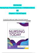 Test Bank for Nursing Today Transition and Trends 11th Edition Zerwekh &mdash; All 26 Chapters&comma;