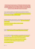 ATI Safe Dosage&comma; Nursing Conversions&comma; ATI Medication Administration &lpar;Dosage &NewLine;Calculation&rpar;&comma; Drugs for Nurs 3110&comma; Dosages by Weights ATI&comma; ATI Injectable Meds &NewLine;Test&comma; ATI Oral Medications Test&comma; Nurs 3110 M 11&comma;109&comma;8&comma;7&comma;6 Final Exam Questions &NewLine;and Correct Ans