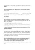 BUAD 332 Exam 3 &vert; Study Guide&comma; Practice Questions & Business Administration Review